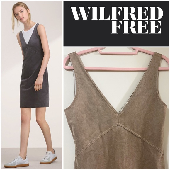 Wilfred Dresses & Skirts - Wilfred Free Jones Faux Suede Dress in Camel